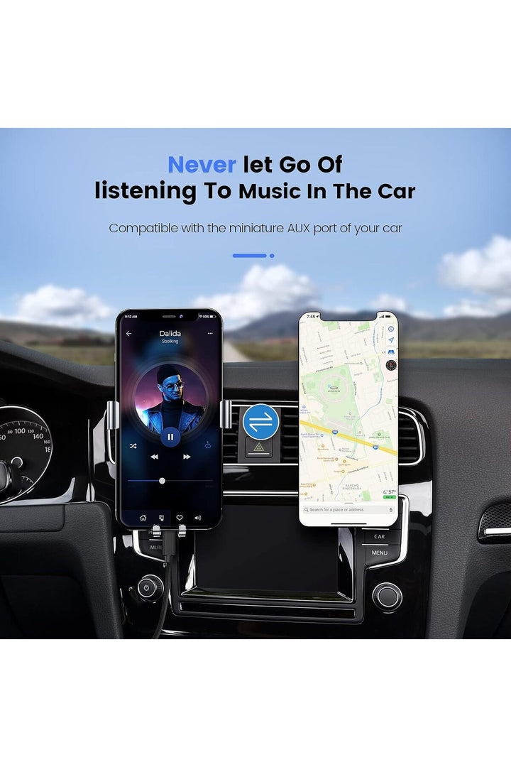 iPhone Uyumlu Aux Kablosu Lightning To 3.5mm Jack Çevirici Dönüştürücü Beyaz Bluetooth Gerektirmez