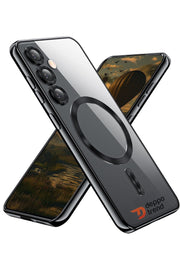 Samsung Galaxy S24 Fe Uyumlu Kamera Korumalı Magsafe Kılıf Kablosuz Şarj Destekli Manyetik Kapak