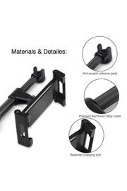 Araç İçi Tablet Tutucu Arka Koltuk için Çocuk Tablet Tutucu ve Telefon Tutucu Model 4.7 ile 12.9 inç