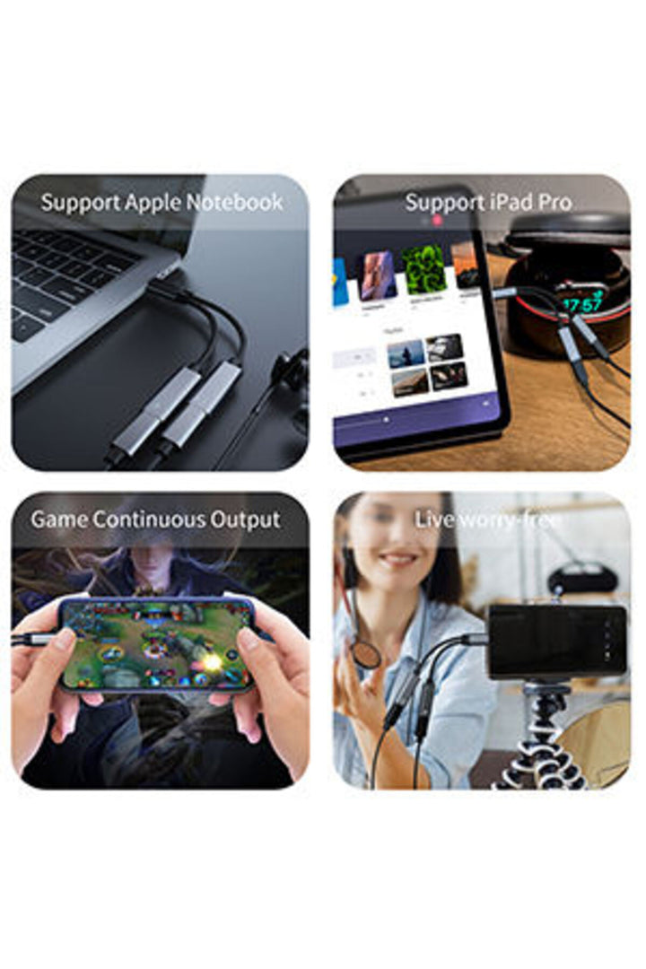 iPhone 15 Pro 15 Plus 15 Pro Max Uyumlu Type-C Kulaklık Çevirici Dönüştürücü Bluetooth Gerektirmez