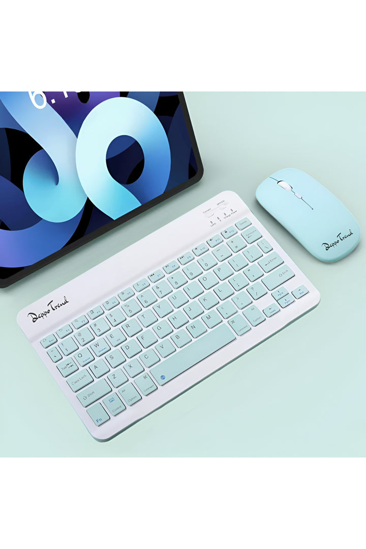 PC/Notebook/Macbook Uyumlu Kablosuz Şarj Edilebilir Klavye Mouse Seti Sessiz Türkçe Karakter Klavye