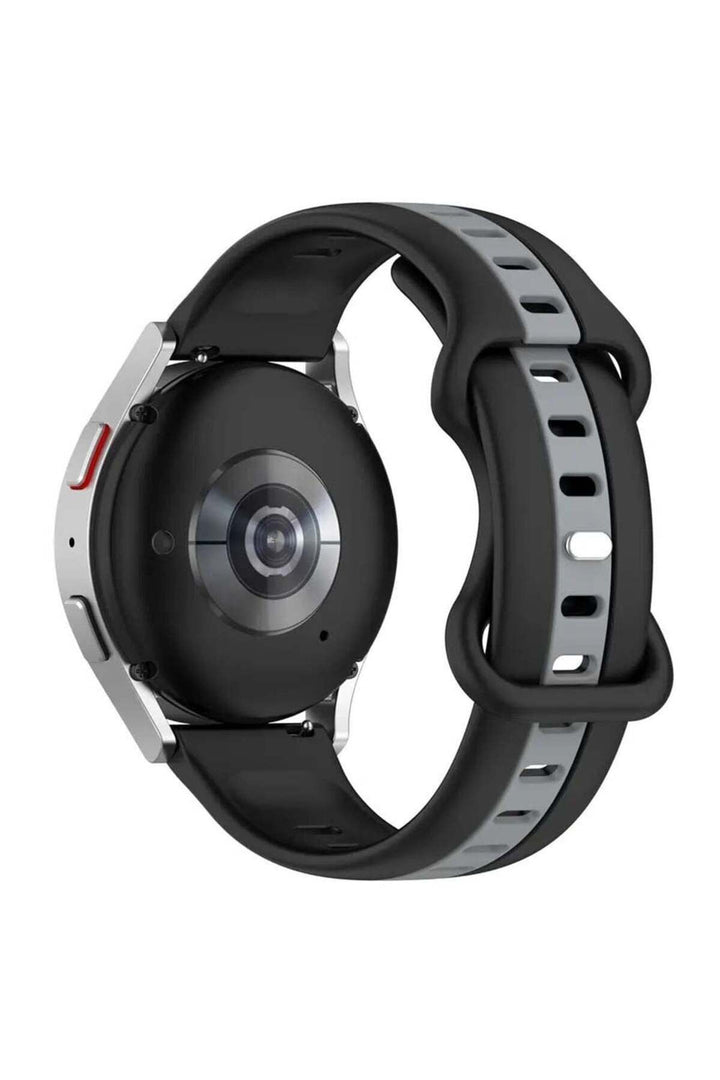 Huawei Watch GT/GT2E/GT2/GT2 Pro/GT3/GT3 Pro/GT4 46mm Uyumlu Renkli Çizgili Silikon Kordon