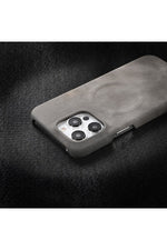 Load image into Gallery viewer, iPhone 15 Pro Uyumlu Deri Magsafe Kılıf Yüksek Kaliteli Kablosuz Şarj Destekli Manyetik Kapak
