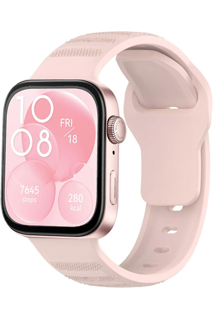 Huawei Watch Fit3 Uyumlu Kordon Liquid Silikon Ayarlanabilir Renkli Lansman Kordon