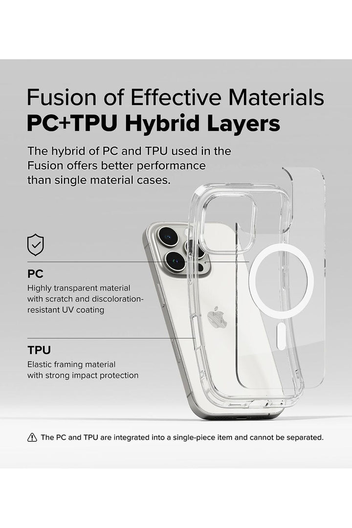 iPhone 16 Pro Max Uyumlu Kılıf Kamera Çıkıntılı Şeffaf Magsafe Kılıf Kablosuz Şarj Destekli Kapak