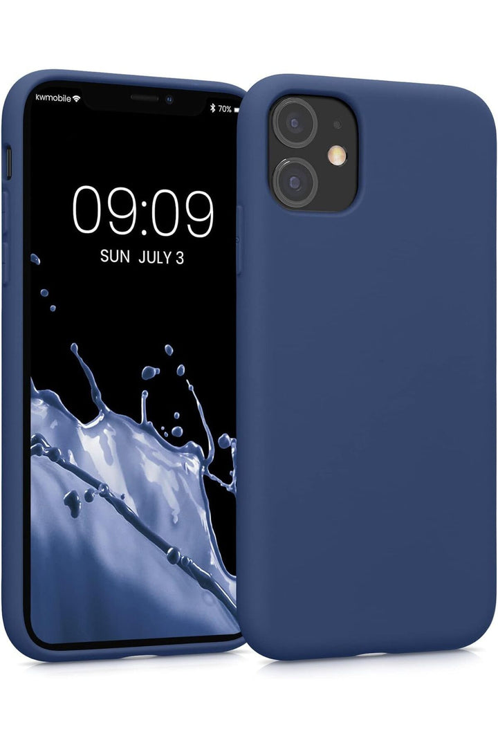 Yüksek Kaliteli iPhone 11 Uyumlu Kılıf Liquid Silikon Renkli Mat Lekelere Dayanıklı Kaymaz