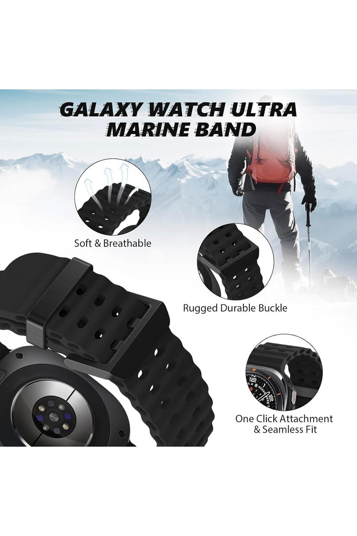Samsung Galaxy Watch Ultra 47mm Uyumlu Kordon Liquid Silikon Spor Renkli Kordon