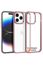 Load image into Gallery viewer, iPhone 13 Pro Max Uyumlu Kılıf Kamera Çevresi Metal Sararmaya Karşı Dayanıklı Koruyucu Silikon Kapak
