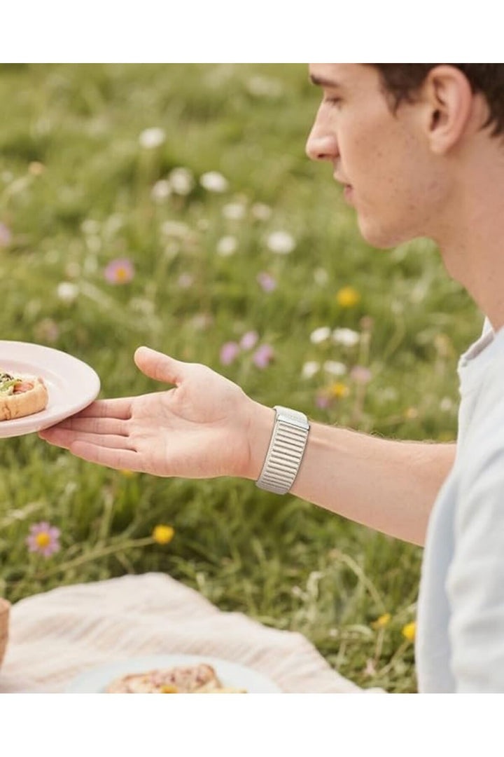 Samsung Galaxy Watch 8 40mm/44mm/Classic 46mm Uyumlu Sport Kumaş Ayarlanabilir Cırt Cırtlı Kordon