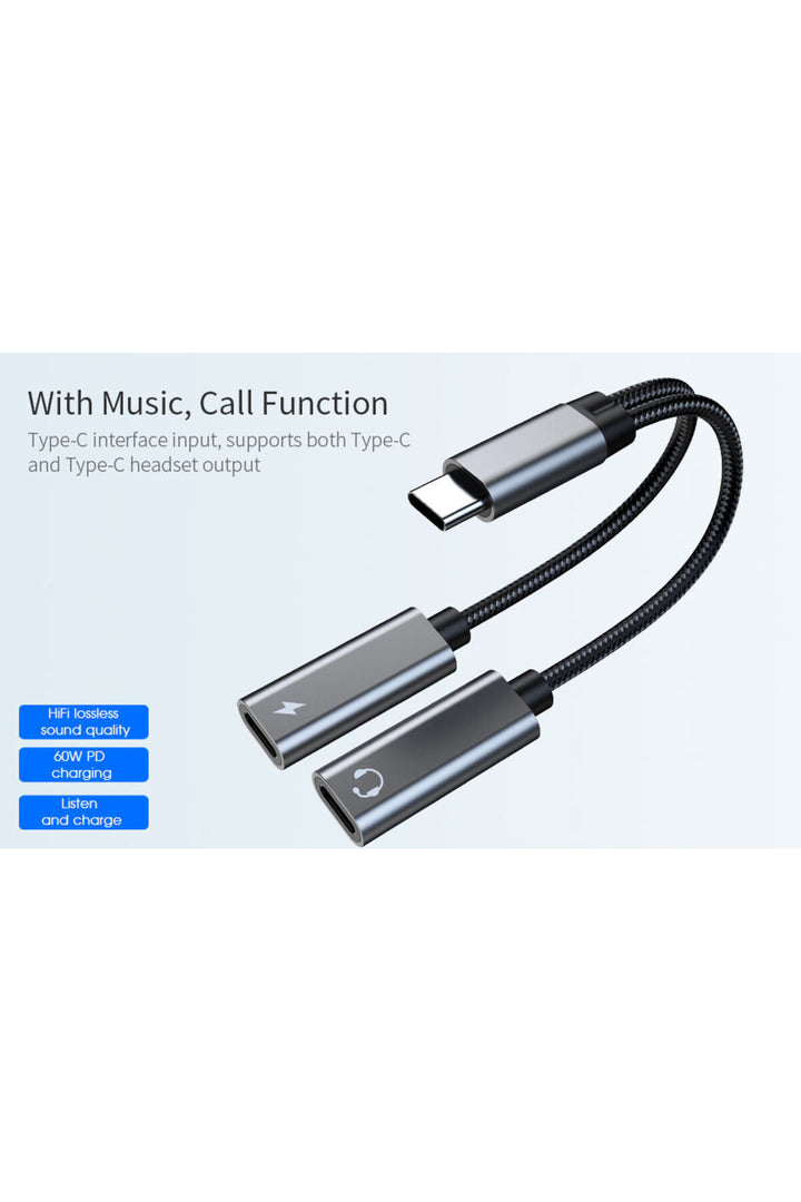 iPhone 15 Pro 15 Plus 15 Pro Max Uyumlu Type-C Kulaklık Çevirici Dönüştürücü Bluetooth Gerektirmez