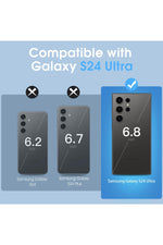 Load image into Gallery viewer, Samsung Galaxy S24 Ultra Uyumlu Kılıf 3D Kamera Koruma Darbe Önleyici Şeffaf Renksiz Silikon Kapak
