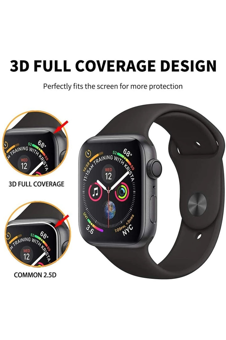Apple Watch 41mm Uyumlu Koruyucu Ekranı Tam Kaplayan Parmak İzi Bırakmayan Nano 3D Mat Ekran Koruma