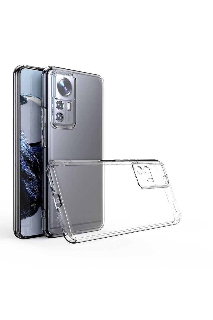 Xiaomi Mi 12t Pro Uyumlu Kapak Şeffaf 3d Kamera Korumalı Renksiz Esnek Silikon Kılıf