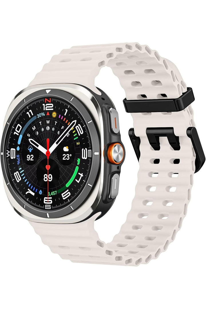Samsung Galaxy Watch Ultra 47mm Uyumlu Kordon Liquid Silikon Spor Renkli Kordon