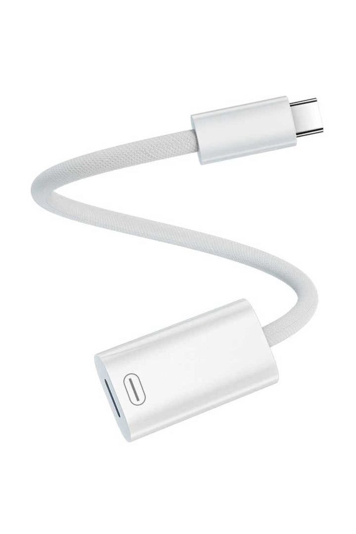 USB-C To Lightning Çevirici Dönüştürücü Adaptör Type-C To Lightning Şarj Dönüştürücü Hasır Kablo