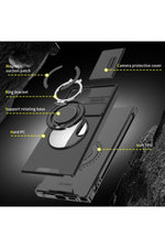 Load image into Gallery viewer, Galaxy S24/s25 Uyumlu Kılıf Kamera Korumalı Sürgülü 360 Dönebilen Magsafe Stand Tank Kapak
