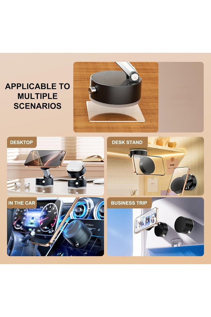 Yüksek Kalite Araç içi Magsafe Telefon Tutucu Kilitli Vakum Telefon ve Tablet Tutucu Masaüstü Stand