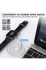 Apple Watch 9 8 7 6 5 4 3 Uyumlu Şarj Cihazı Manyetik Şarj Kablosu Usb Kablo Şarj Aleti
