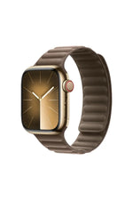 Load image into Gallery viewer, Apple Watch 9 8 7 6 5 4 3 2 1 Se 42mm/44mm/45mm/49mm Uyumlu Kordon Mıknatıslı Magnetli Deri Kordon
