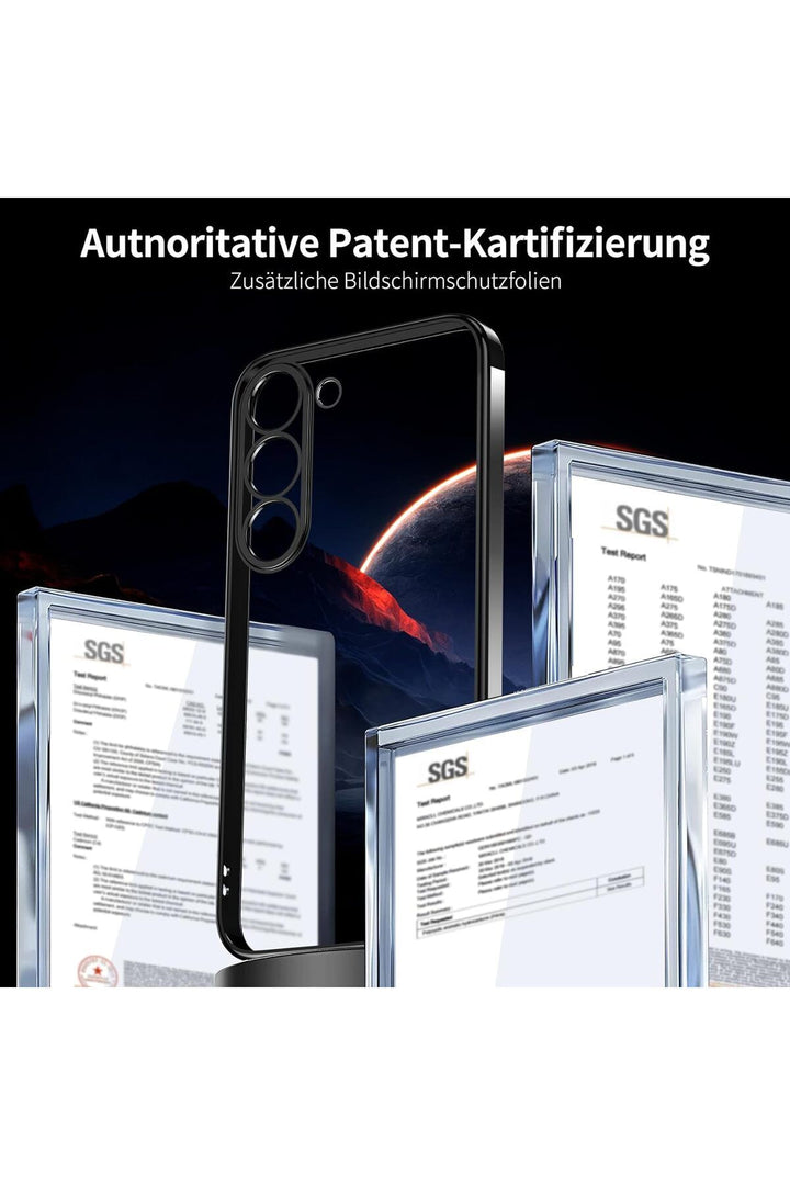 Samsung Galaxy A25 Uyumlu Kılıf Kenarları Renkli Kamera Korumalı Dayanıklı Şeffaf Silikon Kapak
