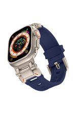 Load image into Gallery viewer, Apple Watch 8 7 6 5 4 3 2 1 42mm/44mm/45mm/49mm Uyumlu Kordon Ayarlanabilir Titanyum Metal Başlıklı
