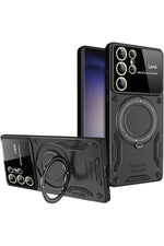 Load image into Gallery viewer, Samsung Galaxy S24 Ultra Uyumlu Kılıf Magsafe Standlı Kamera Lens Koruma Dayanıklı Renkli Tank Kapak
