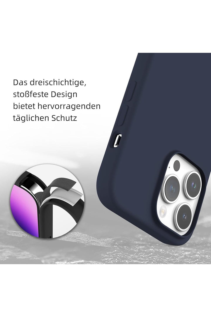 Yüksek Kaliteli iPhone 15 Pro Uyumlu Kılıf Liquid Silikon Renkli Mat Lekelere Dayanıklı Kaymaz