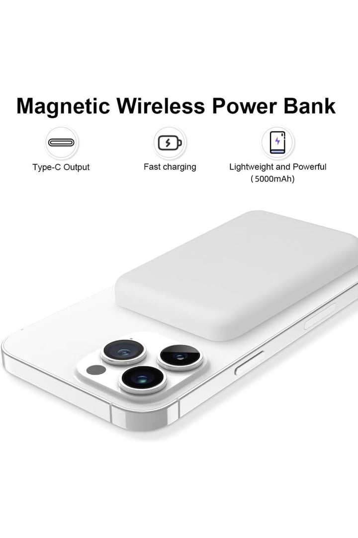 İphone 11/12/13/14/15/16 Plus/16 Pro Max Uyumlu Powerbank Şarj Aleti Magsafe Taşınabilir Şarj Cihazı