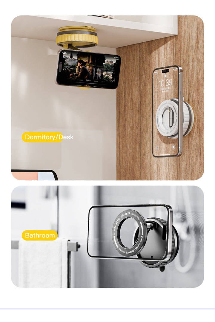 iPhone 17/16/15/14/13/12/11/Air/Mini/Plus/Pro Max Uyumlu Vakumlu Magsafe Katlanabilir Telefon Tutucu