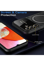 Load image into Gallery viewer, Xiaomi Redmi Note 13 Pro 4G Uyumlu Kılıf Magsafe Standlı Kamera Lens Korumalı Dayanıklı Renkli Tank
