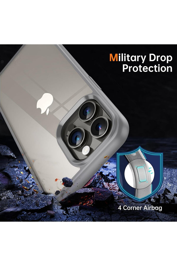 iPhone 15 Pro Max Uyumlu Kılıf Kamera Çevresi Metal Sararmaya Karşı Dayanıklı Koruyucu Silikon Kapak