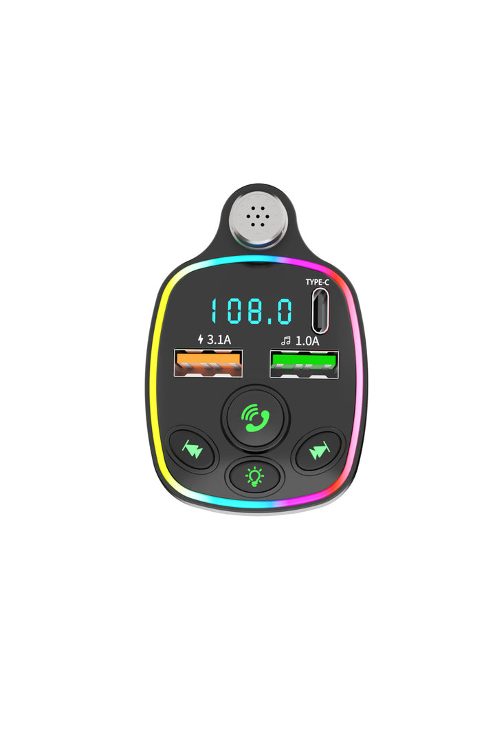 Bluetooth Araç Kiti Araç Fm Transmitter USB Type-C MP3 SD Kart Flash Için Uygun PD Çakmaklık Girişli
