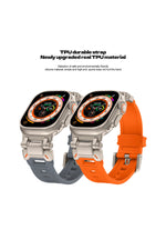 Load image into Gallery viewer, Apple Watch 8 7 6 5 4 3 2 1 42mm/44mm/45mm/49mm Uyumlu Kordon Ayarlanabilir Titanyum Metal Başlıklı
