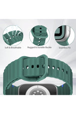 Load image into Gallery viewer, Apple Watch 42/44/45/46/49mm Uyumlu Kordon Esnek Silikon Suya ve Toza Dayanıklı Renkli Ayarlanabilir
