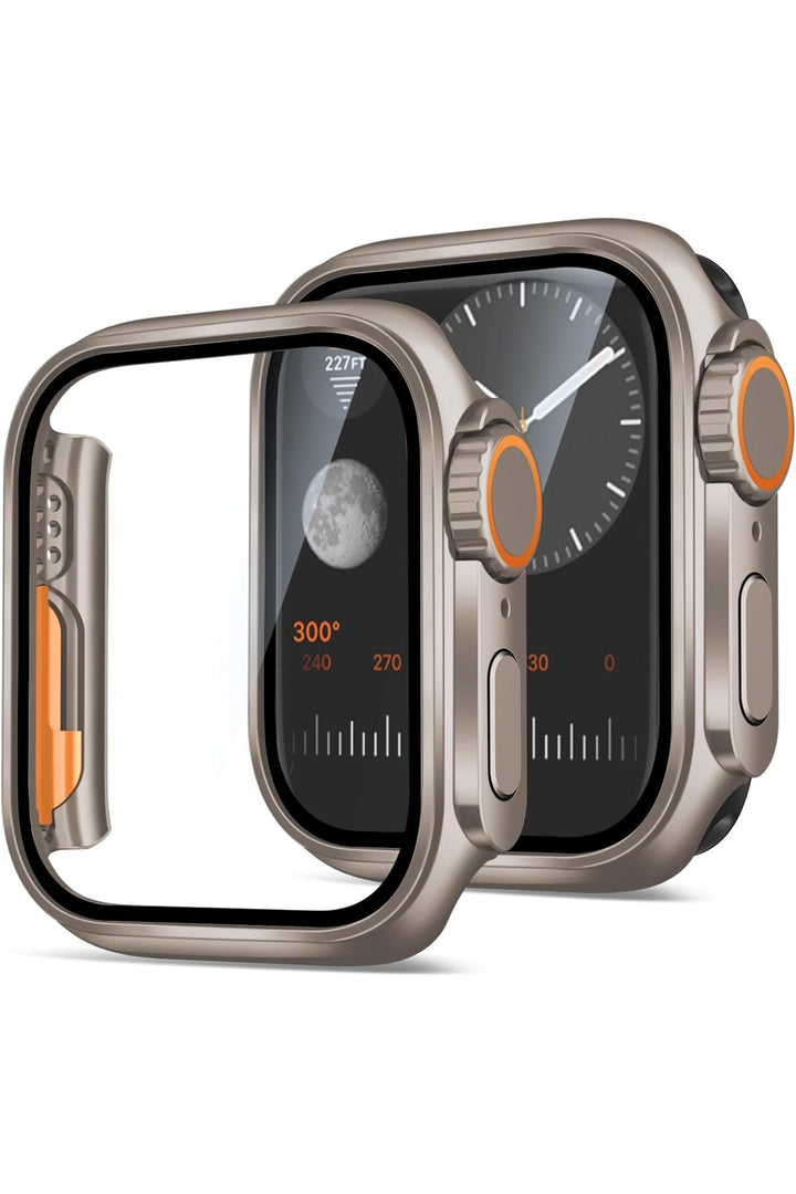 Apple Watch 10. Series 42mm Kılıf Ekran ve Kasa Koruma Change Dönüştücü Watch Ultra GÖrünümlü Kasa