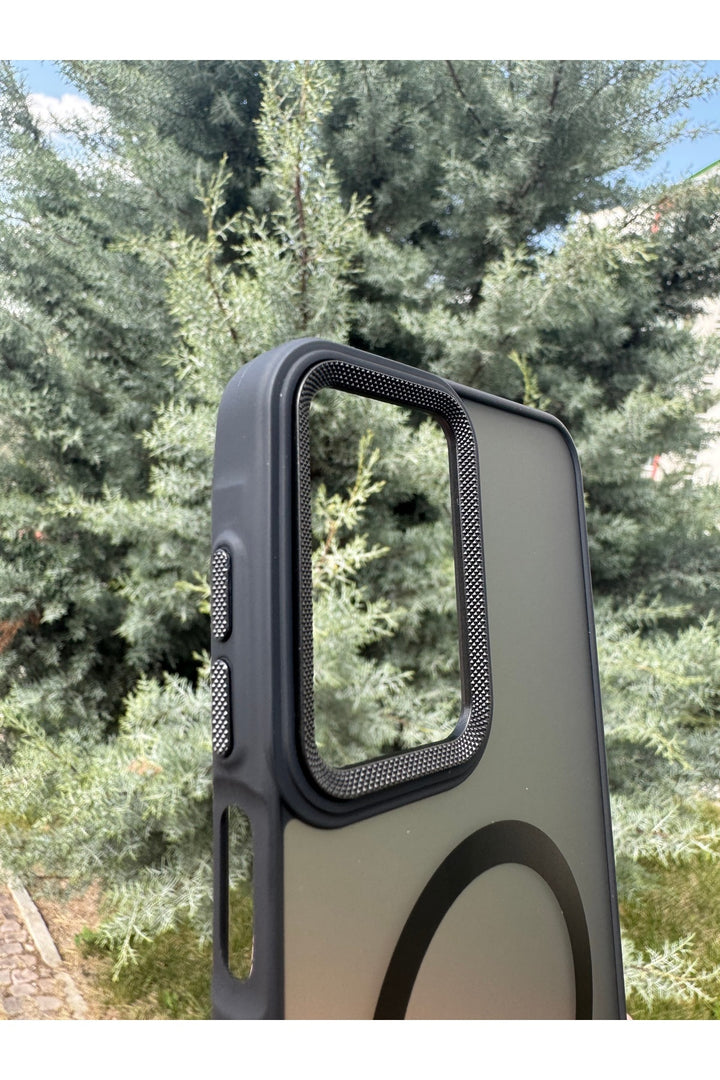 Samsung Galaxy A26 Uyumlu Kılıf Magsafe Renkli Kamera Etrafı Koruyucu Metalik Silikon Sararmaz Kapak