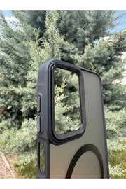 Samsung Galaxy A26 Uyumlu Kılıf Magsafe Renkli Kamera Etrafı Koruyucu Metalik Silikon Sararmaz Kapak