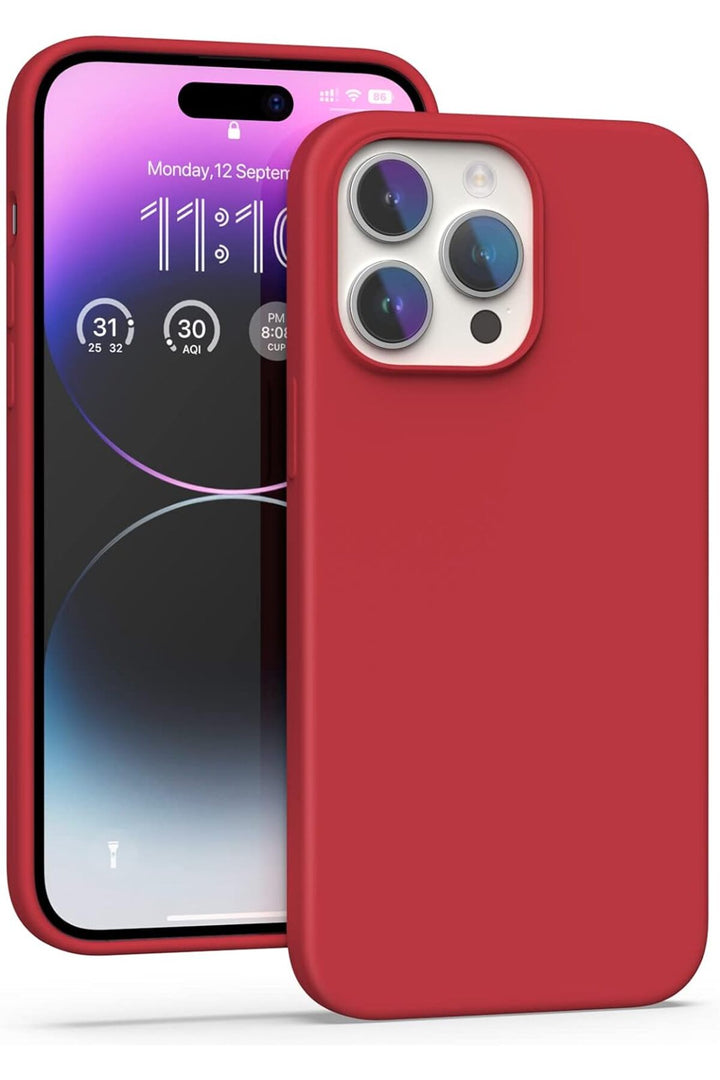 Yüksek Kaliteli iPhone 14 Pro  Uyumlu Kılıf Liquid Silikon Renkli Mat Lekelere Dayanıklı Kaymaz