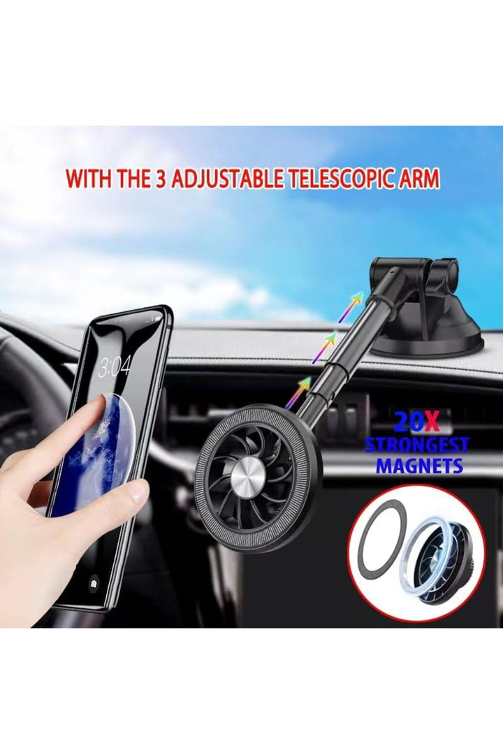 Yüksek Kaliteli Araç içi Vantuzlu Magsafe Telefon Tutucu Ayarlanabilir 360 Dönebilen Manyetik Tutucu