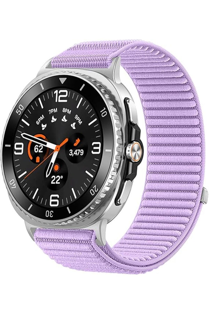 Samsung Galaxy Watch 8 40mm/44mm/Classic 46mm Uyumlu Sport Kumaş Ayarlanabilir Cırt Cırtlı Kordon