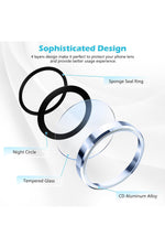 Load image into Gallery viewer, iPhone 15 Uyumlu Kamera Lens Koruyucu Dayanıkl Renkli Metal Temperli Cam Kamera Lens Koruma
