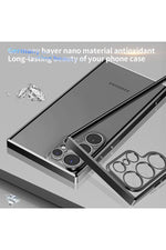 Load image into Gallery viewer, Samsung Galaxy S24 Ultra Uyumlu Kılıf Kenarları Renkli Kamera Korumalı Dayanklı Şeffaf Slikon Kapak
