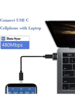 Load image into Gallery viewer, Usb To Type-c Çevirici Dönüştürücü Şarj Data Aktarım Usb To Usb-c Çevirici Dönüştürücü Otg Adaptör
