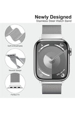 Load image into Gallery viewer, Apple Watch 9 8 7 6 5 4 3 2 1 Se 38mm/40mm/41mm Uyumlu Kordon Mıknatıslı Ayarlanabilir Metal Kordon

