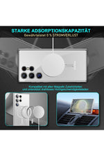 Load image into Gallery viewer, Samsung Galaxy S22 Uyumlu Kılıf 3D Kamera Lens Korumalı Magsafe Kenarı Renkli Şeffaf Kapak
