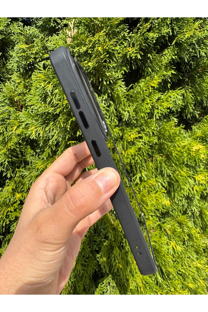 Samsung Galaxy S23 Fe Uyumlu Kılıf Siyah Transparan Şeffaf Kamera Çevresi Metal Koruyucu Silikon