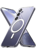 Load image into Gallery viewer, Samsung Galaxy S24 Plus Uyumlu Kılıf Kamera Çıkıntılı Şeffaf Magsafe Kablosuz Şarj Destekli Kapak
