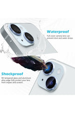Load image into Gallery viewer, İphone 15/iphone 15 Plus Uyumlu Kamera Lens Koruyucu Dayanıkl Renkli Metal Temperli Cam Koruma
