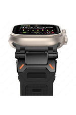 Load image into Gallery viewer, Apple Watch 8 7 6 5 4 3 2 1 42mm/44mm/45mm/49mm Uyumlu Kordon Ayarlanabilir Titanyum Metal Başlıklı
