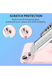 iPhone 13 Uyumlu Şeffaf Kamera Lens Koruyucu Temperli Cam Dayanıklı Kamera Lens Koruma